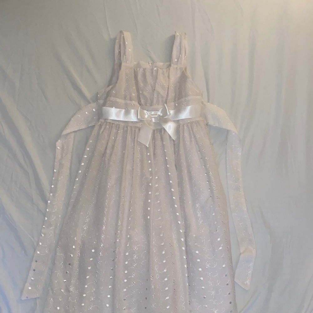 White Maxi Flower Girl Dress!!